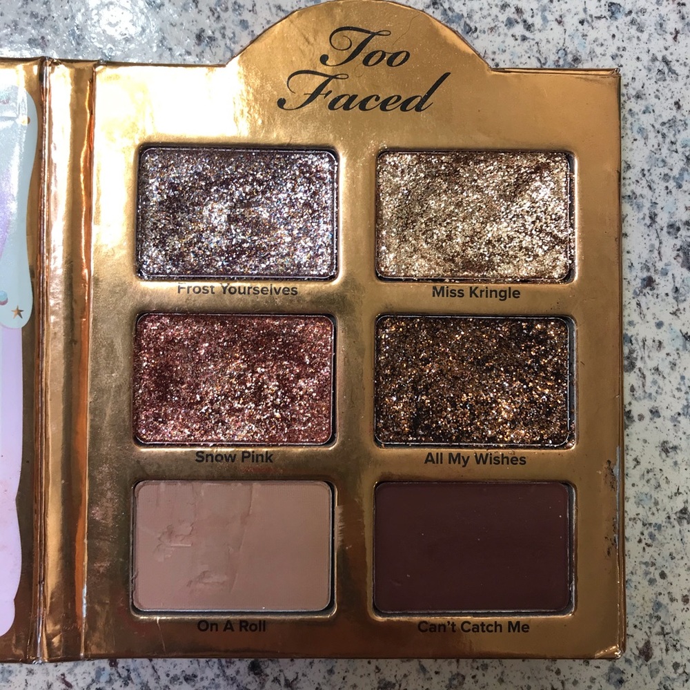 Too faced glitter eyeshadows